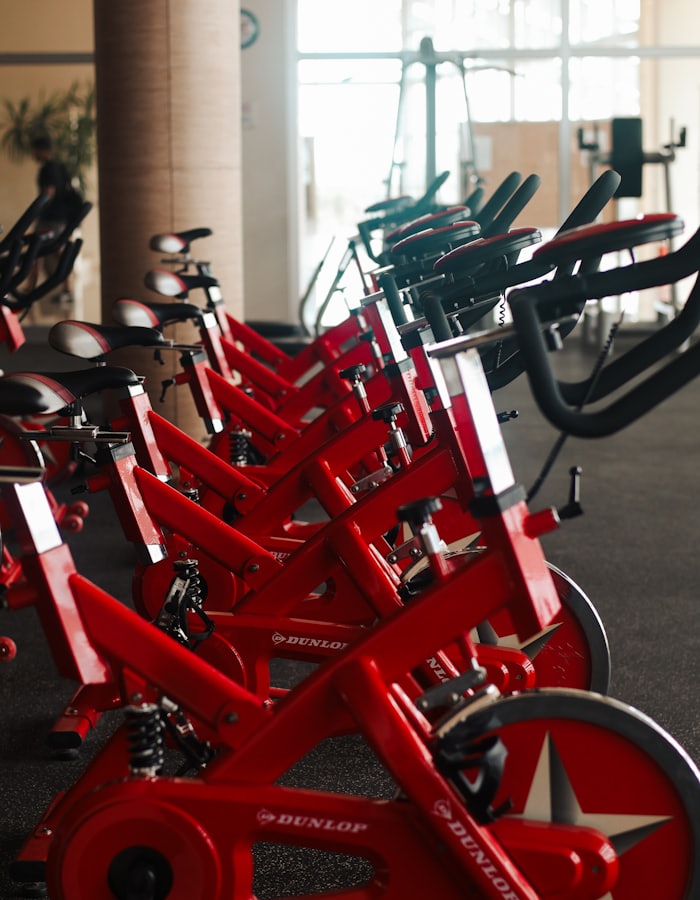 Indoor cycling studio